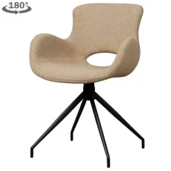 Draaibare Eetkamerstoel Campo Teddy - Licht bruin - Loft24.nl