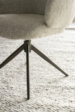 Draaibare Eetkamerstoel Darcio - Taupe - Loft24.nl