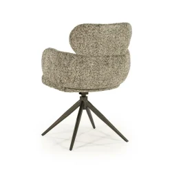 Draaibare Eetkamerstoel Darcio - Taupe - Loft24.nl
