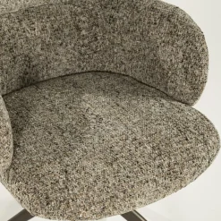 Draaibare Eetkamerstoel Darcio - Taupe - Loft24.nl