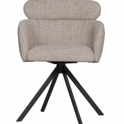 Draaibare Eetkamerstoel Fenne Geweven - Naturel - Loft24.nl