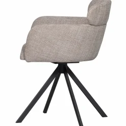 Draaibare Eetkamerstoel Fenne Geweven - Naturel - Loft24.nl