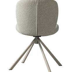 Draaibare Eetkamerstoel Femke Bouclé - Naturel - Loft24.nl