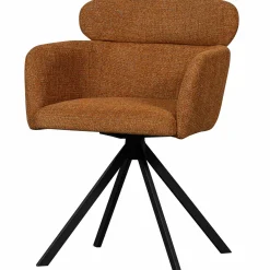 Draaibare Eetkamerstoel Fenne Geweven - Ginger - Loft24.nl