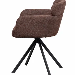 Draaibare Eetkamerstoel Fenne Geweven - Chestnut - Loft24.nl