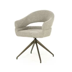 Draaibare Eetkamerstoel Hailey Boulé - Taupe - Loft24.nl