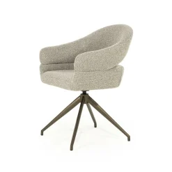 Draaibare Eetkamerstoel Hailey Boulé - Taupe - Loft24.nl