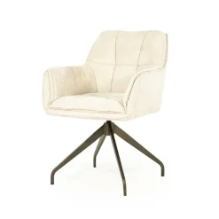 Draaibare Eetkamerstoel Hugo - Beige - Loft24.nl
