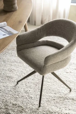 Draaibare Eetkamerstoel Hailey Boulé - Beige - Loft24.nl