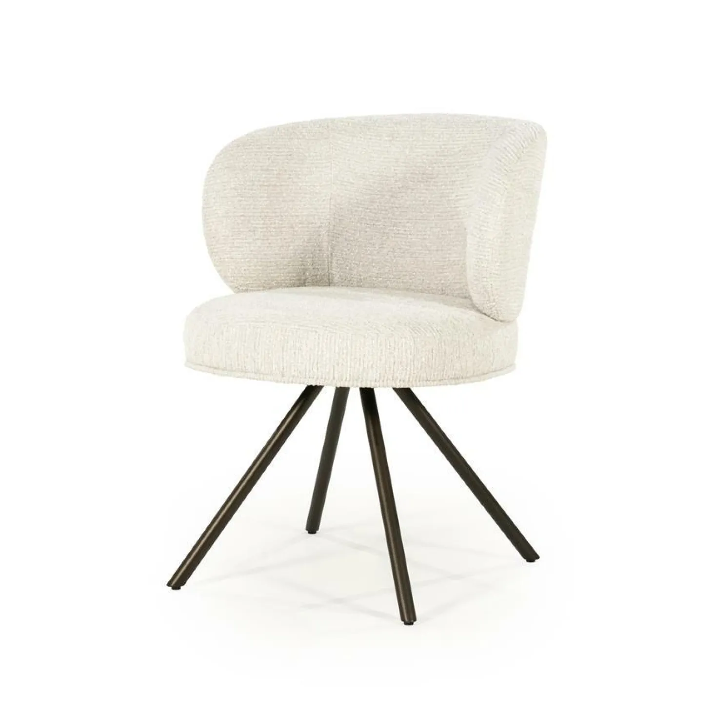 Draaibare Eetkamerstoel Jayson - Beige - Loft24.nl