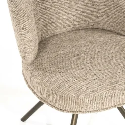 Draaibare Eetkamerstoel Jayson - Taupe - Loft24.nl