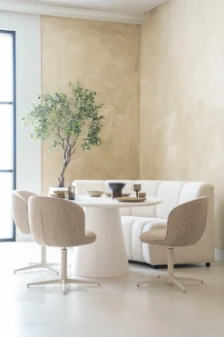 Draaibare Eetkamerstoel Molly Taupe - Loft24.nl