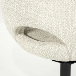 Draaibare Eetkamerstoel Nol Bouclé - Beige - Loft24.nl