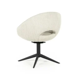 Draaibare Eetkamerstoel Nol Bouclé - Beige - Loft24.nl