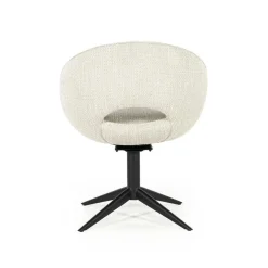 Draaibare Eetkamerstoel Nol Bouclé - Beige - Loft24.nl