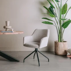 Draaibare Eetkamerstoel Ortana - Beige - Loft24.nl