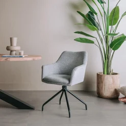 Draaibare Eetkamerstoel Ortana - Licht bruin - Loft24.nl