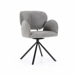 Draaibare Eetkamerstoel Rosalin - Bruin - Loft24.nl