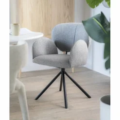 Draaibare Eetkamerstoel Rosalin - Bruin - Loft24.nl