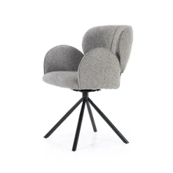 Draaibare Eetkamerstoel Rosalin - Bruin - Loft24.nl