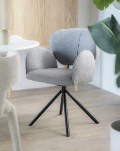 Draaibare Eetkamerstoel Rosalin - Bruin - Loft24.nl