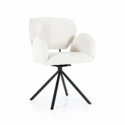 Draaibare Eetkamerstoel Rosalin - Beige - Loft24.nl
