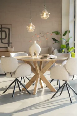 Draaibare Eetkamerstoel Rosalin - Beige - Loft24.nl