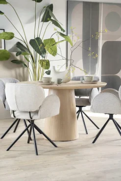 Draaibare Eetkamerstoel Rosalin - Beige - Loft24.nl