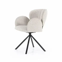 Draaibare Eetkamerstoel Rosalin - Taupe - Loft24.nl
