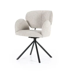 Draaibare Eetkamerstoel Rosalin - Taupe - Loft24.nl