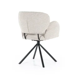 Draaibare Eetkamerstoel Rosalin - Taupe - Loft24.nl