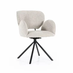 Draaibare Eetkamerstoel Rosalin - Taupe - Loft24.nl