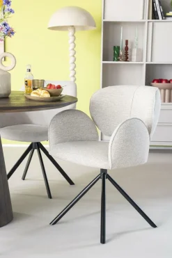 Draaibare Eetkamerstoel Rosalin - Taupe - Loft24.nl