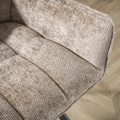 Draaibare Eetkamerstoel Raster Velvet – Rich Champagne - Loft24.nl