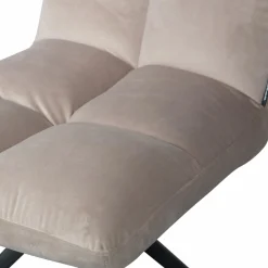 Draaibare Eetkamerstoel Vinny Velvet - Zand - Loft24.nl