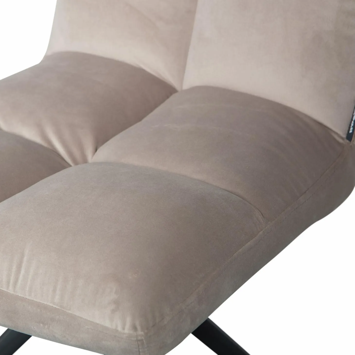 Draaibare Eetkamerstoel Vinny Velvet - Zand - Loft24.nl