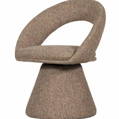 Draaibare Eetkamerstoel Winter Geweven stof - Naturel - Loft24.nl