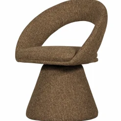 Draaibare Eetkamerstoel Winter Geweven stof - Zand - Loft24.nl