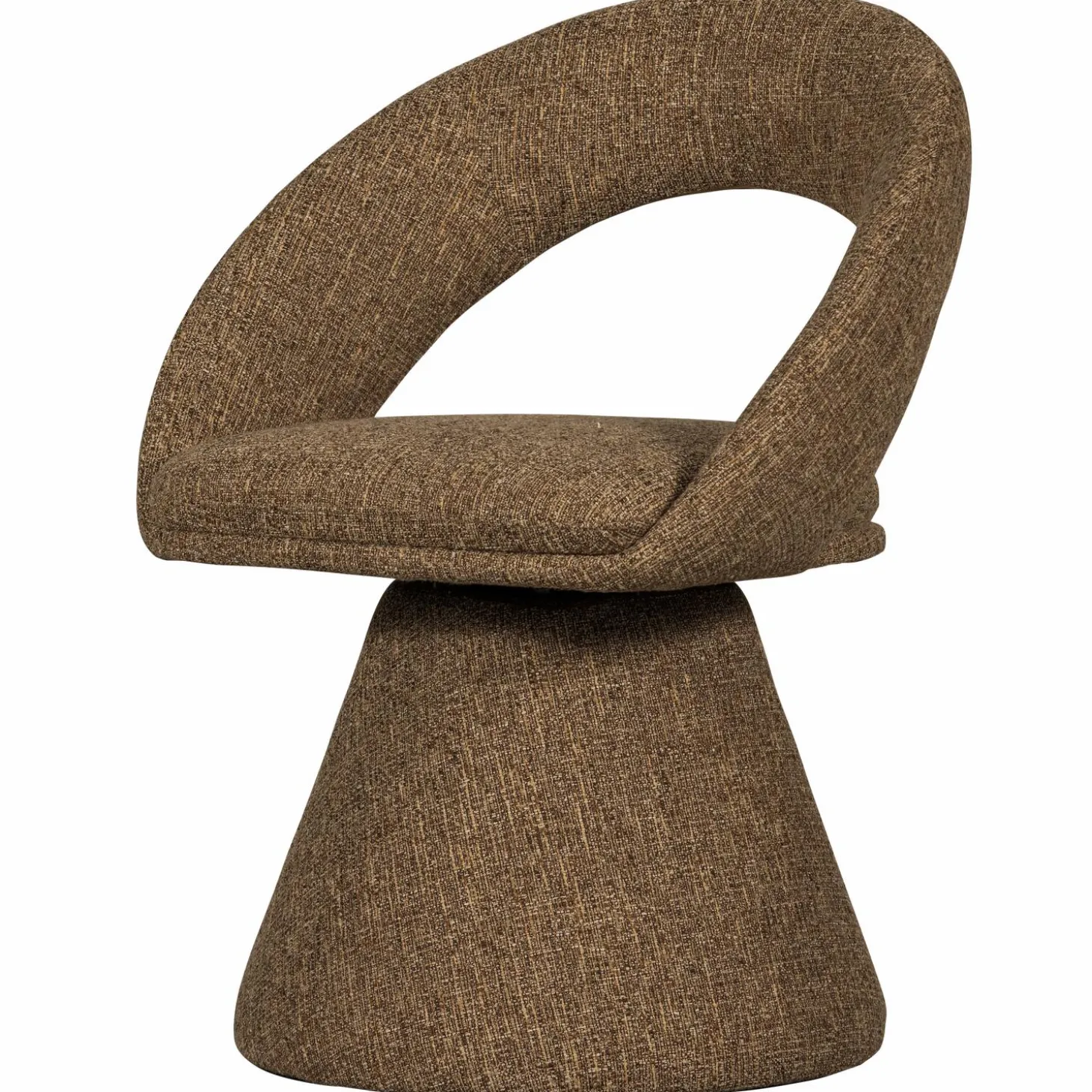 Draaibare Eetkamerstoel Winter Geweven stof - Zand - Loft24.nl