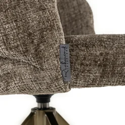 Draaibare Eetkamerstoel Zendaya Chenille - Loft24.nl