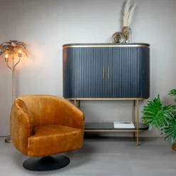 Draaibare Fauteuil Bargo - Goud - Loft24.nl