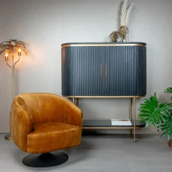 Draaibare Fauteuil Bargo - Goud - Loft24.nl