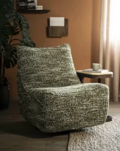 Draaibare Fauteuil Loys - Groen - Loft24.nl