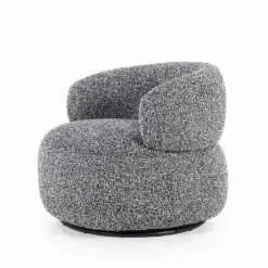 Draaibare Fauteuil Maeve - Zwart - Loft24.nl