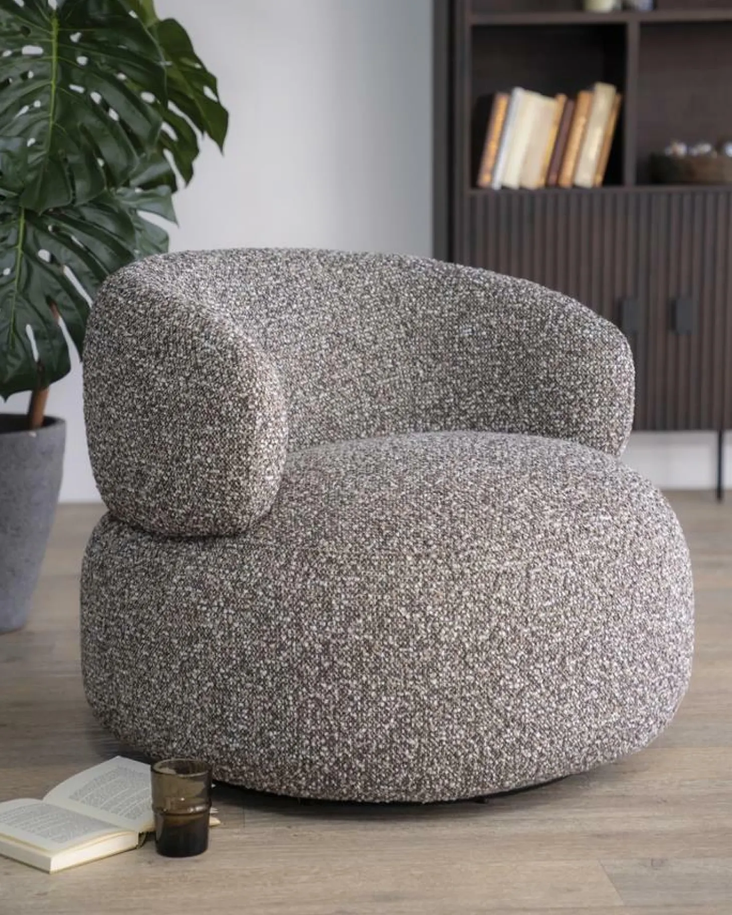 Draaibare Fauteuil Maeve - Taupe - Loft24.nl