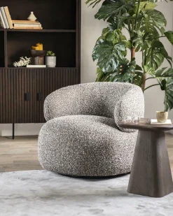 Draaibare Fauteuil Maeve - Taupe - Loft24.nl