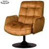 Draaibare Fauteuil Tropea Velvet - Geel - Loft24.nl