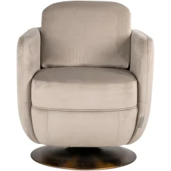 Draaibare Fauteuil Turner Velvet - Khaki - Loft24.nl
