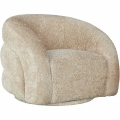 Draaifauteuil Arcus Chenille - Beige - Loft24.nl