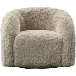 Draaifauteuil Arcus Fluffy - Zand - Loft24.nl